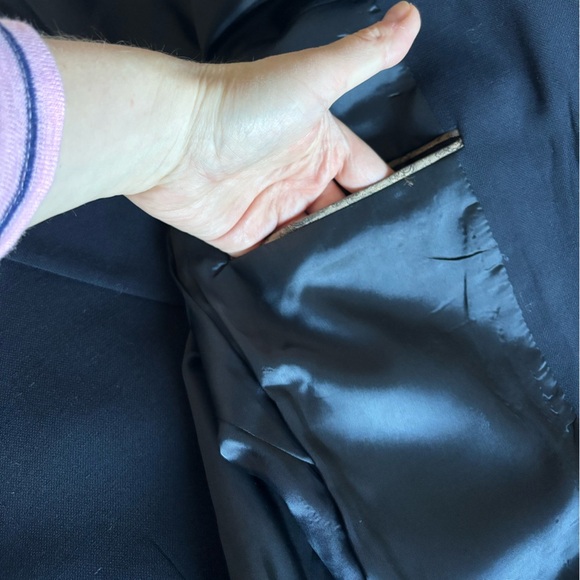 Joseph Abboud Mens Wool Blazer Suit Double Vent Lined Navy Size 40R Wool - Picture 10 of 15